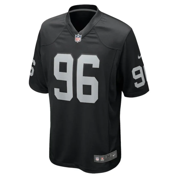 Jonah laulu las vegas raiders nike team game jersey Black M