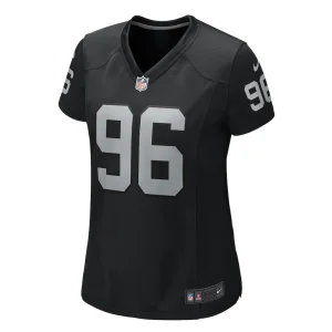 Jonah laulu las vegas raiders nike womens game jersey Black M