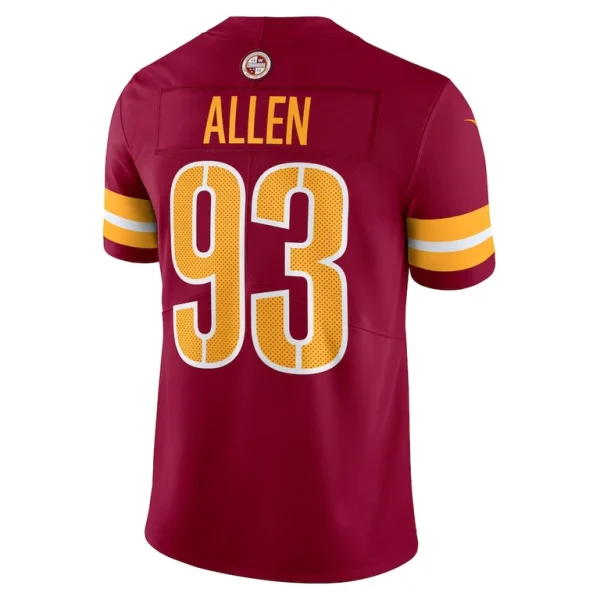 Jonathan allen washington commanders nike vapor untouchable limited jersey Burgundy L