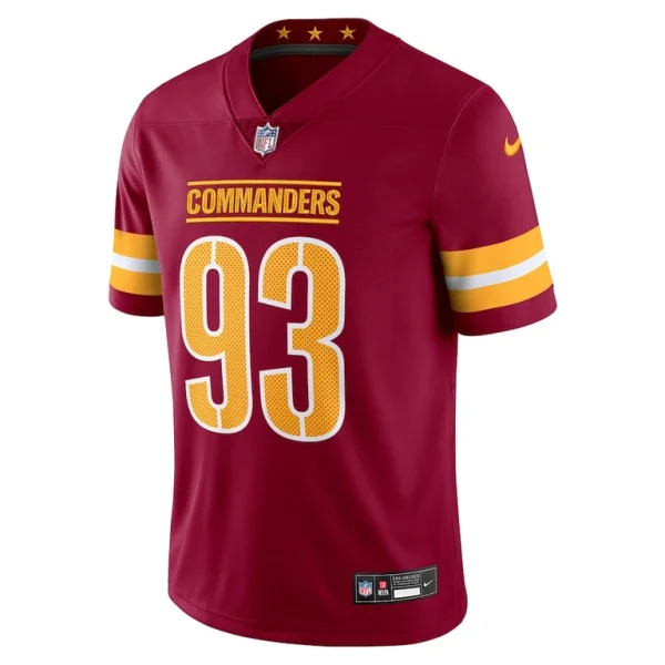 Jonathan allen washington commanders nike vapor untouchable limited jersey Burgundy M