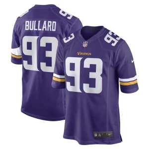 Jonathan bullard minnesota vikings nike game player jersey Purple