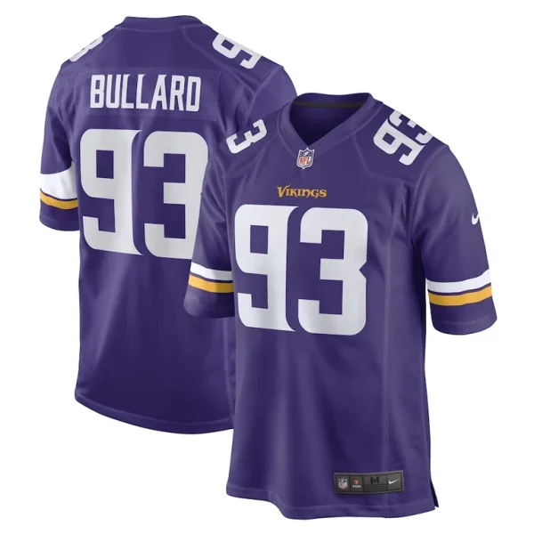 Jonathan bullard minnesota vikings nike game player jersey Purple