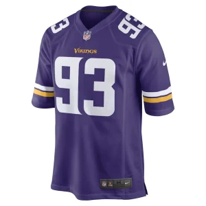 Jonathan bullard minnesota vikings nike game player jersey Purple M