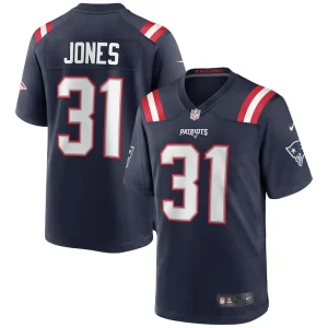 Jonathan jones new england patriots nike game jersey Navy