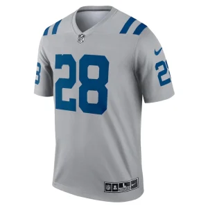Jonathan taylor indianapolis colts nike inverted legend player performance top Gray M