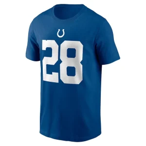 Jonathan taylor indianapolis colts nike player name number t shirt Royal M