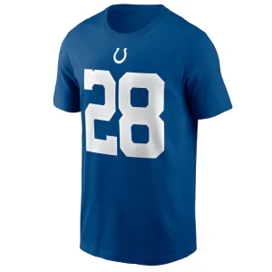 Jonathan taylor indianapolis colts nike player name number t shirt Royal M