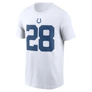 Jonathan taylor indianapolis colts nike player name number t shirt White M