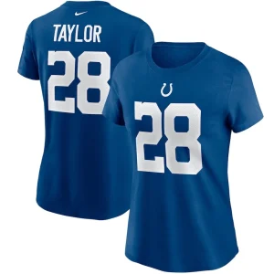 Jonathan taylor indianapolis colts nike womens name number t shirt Royal