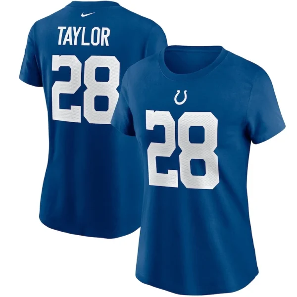 Jonathan taylor indianapolis colts nike womens name number t shirt Royal