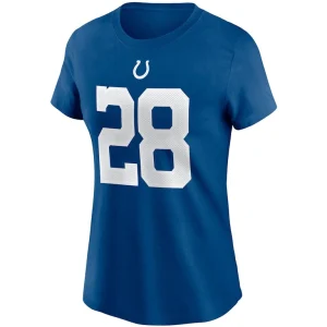 Jonathan taylor indianapolis colts nike womens name number t shirt Royal M