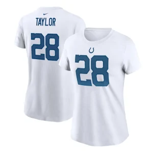 Jonathan taylor indianapolis colts nike womens name number t shirt White
