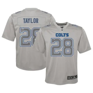Jonathan taylor indianapolis colts nike youth atmosphere game jersey Gray