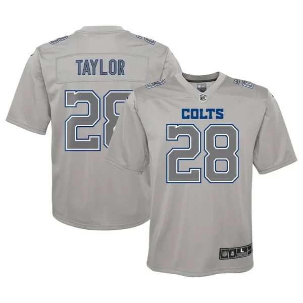 Jonathan taylor indianapolis colts nike youth atmosphere game jersey Gray