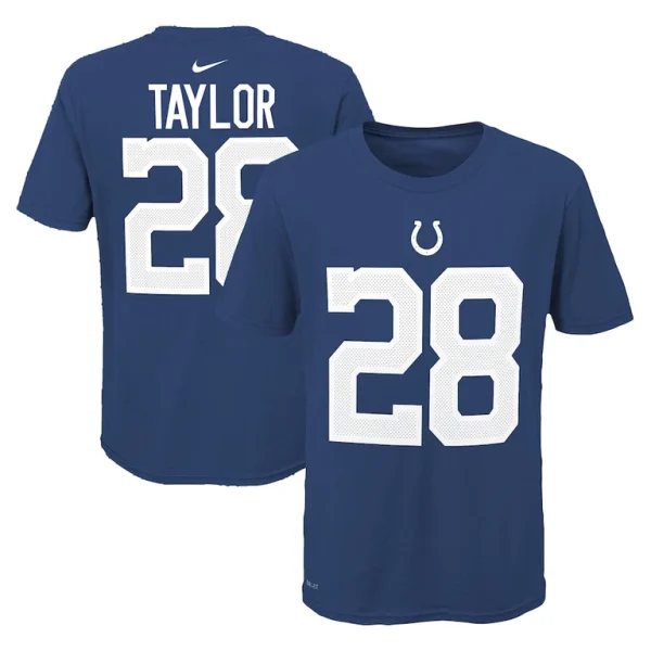 Jonathan taylor indianapolis colts nike youth team pride player name number t shirt Royal