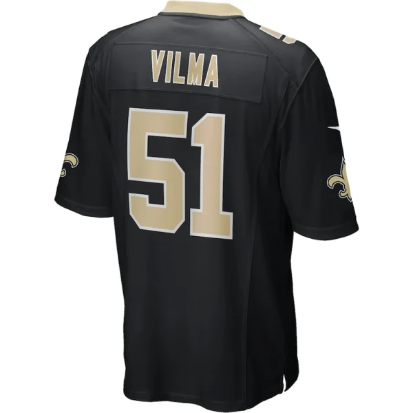 Jonathan vilma new orleans saints nike game retired player jersey Black L