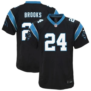 Jonathon brooks carolina panthers nike youth team game jersey Black