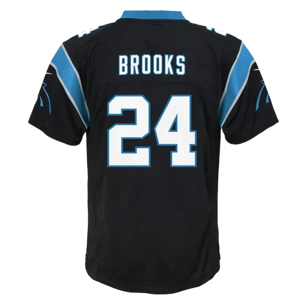 Jonathon brooks carolina panthers nike youth team game jersey Black Yth L