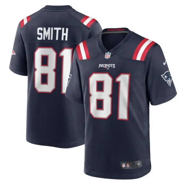 Jonnu smith new england patriots nike game jersey Navy