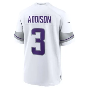 Jordan addison minnesota vikings nike alternate game player jersey White L