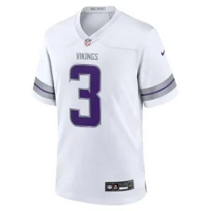 Jordan addison minnesota vikings nike alternate game player jersey White M