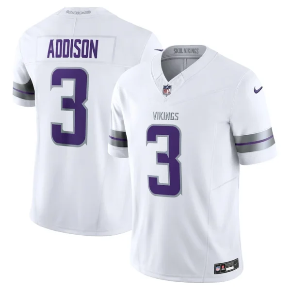 Jordan addison minnesota vikings nike alternate vapor f.u.s.e. limited jersey White
