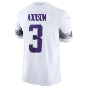 Jordan addison minnesota vikings nike alternate vapor f.u.s.e. limited jersey White L