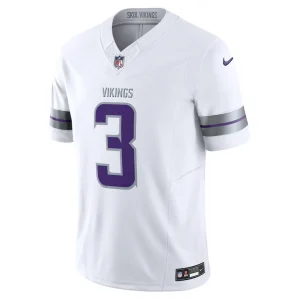 Jordan addison minnesota vikings nike alternate vapor f.u.s.e. limited jersey White M