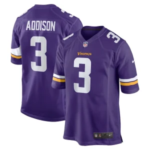 Jordan addison minnesota vikings nike game jersey Purple