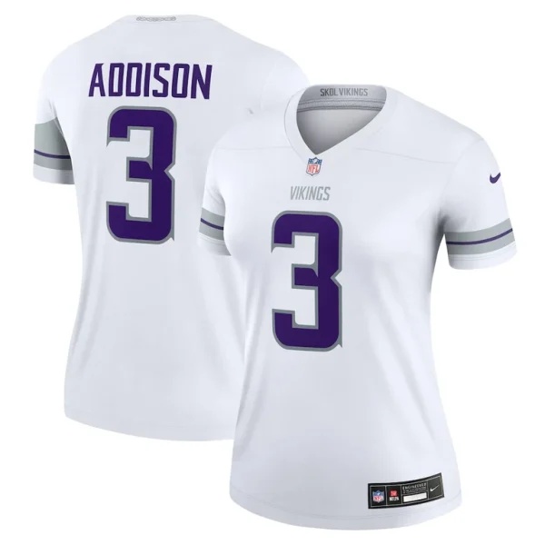 Jordan addison minnesota vikings nike womens alternate legend player performance top White