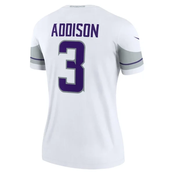 Jordan addison minnesota vikings nike womens alternate legend player performance top White L