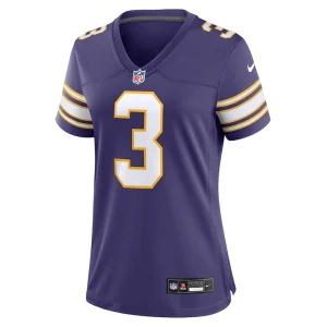 Jordan addison minnesota vikings nike womens classic player game jersey Purple M