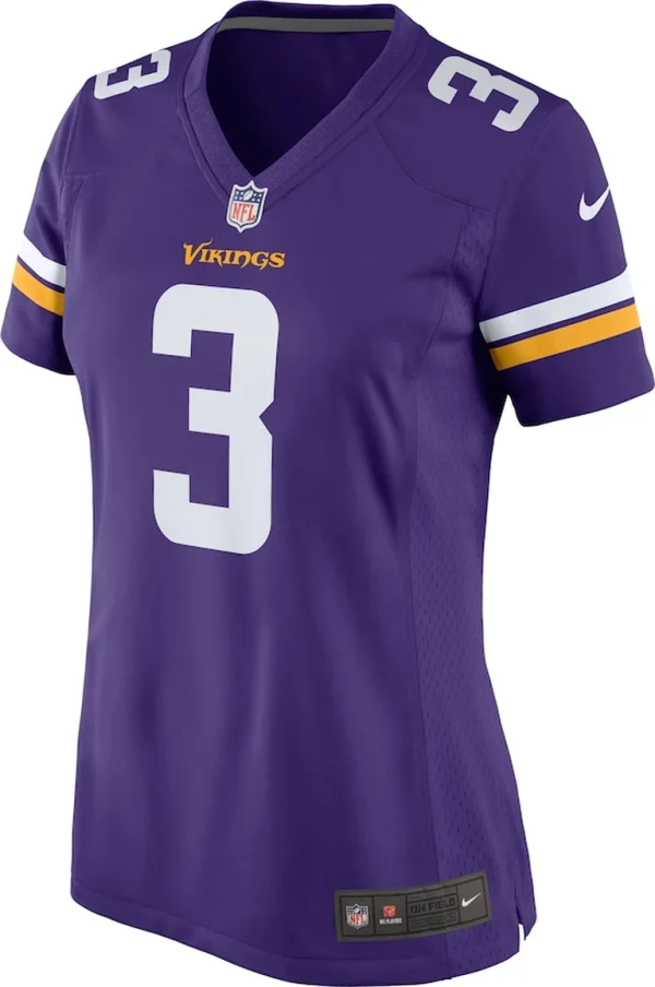 Jordan addison minnesota vikings nike womens team game jersey Purple M