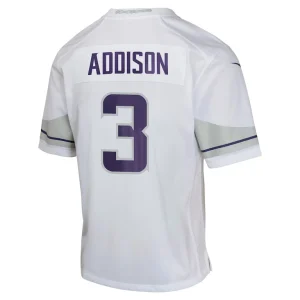 Jordan addison minnesota vikings nike youth alternate game jersey White Yth L