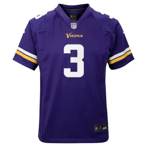 Jordan addison minnesota vikings nike youth team player game jersey Purple Yth M