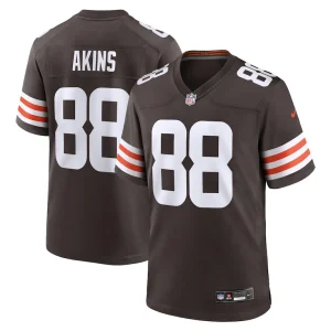 Jordan akins cleveland browns nike team game jersey Brown