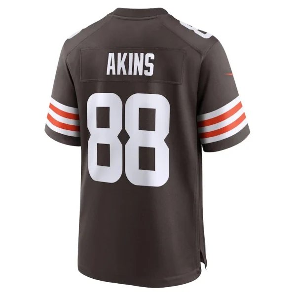 Jordan akins cleveland browns nike team game jersey Brown L