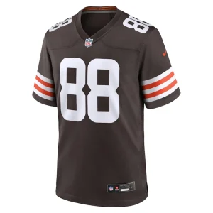 Jordan akins cleveland browns nike team game jersey Brown M