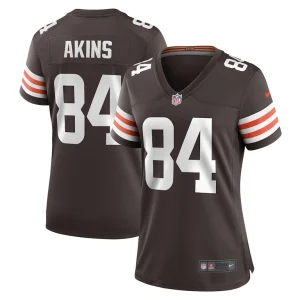 Jordan akins cleveland browns nike womens game player jersey Brown