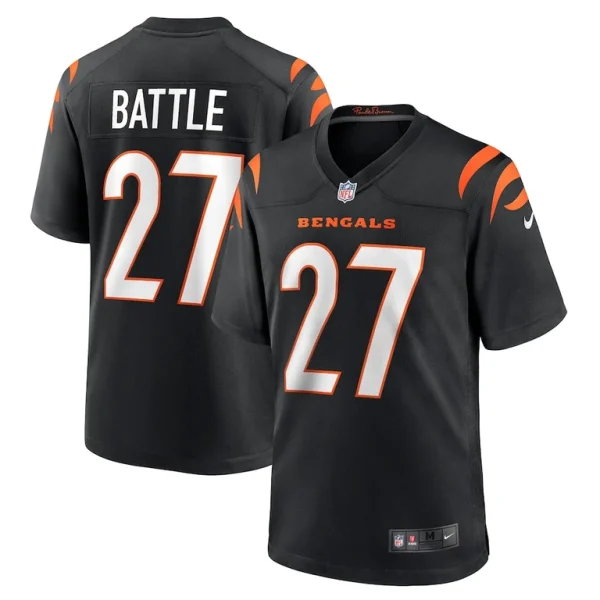 Jordan battle cincinnati bengals nike team game jersey Black