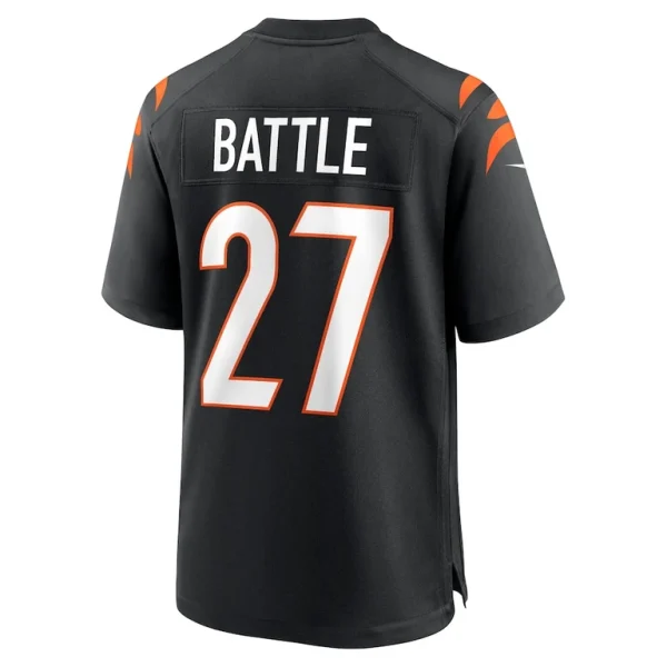 Jordan battle cincinnati bengals nike team game jersey Black L