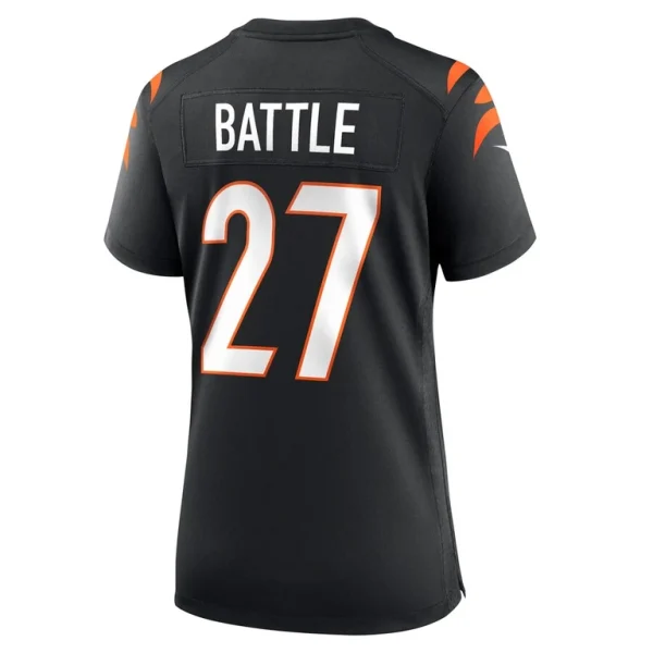 Jordan battle cincinnati bengals nike womens team game jersey Black L
