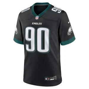Jordan davis philadelphia eagles nike alternate game jersey Black M