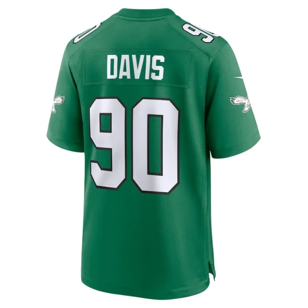 Jordan davis philadelphia eagles nike alternate game jersey Kelly green L