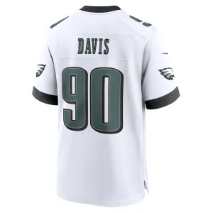 Jordan davis philadelphia eagles nike white game jersey White L