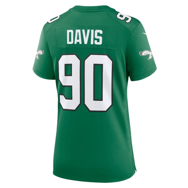 Jordan davis philadelphia eagles nike womens alternate game jersey Kelly green L