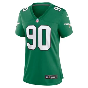 Jordan davis philadelphia eagles nike womens alternate game jersey Kelly green M