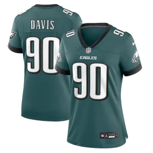 Jordan davis philadelphia eagles nike womens team game jersey Midnight green