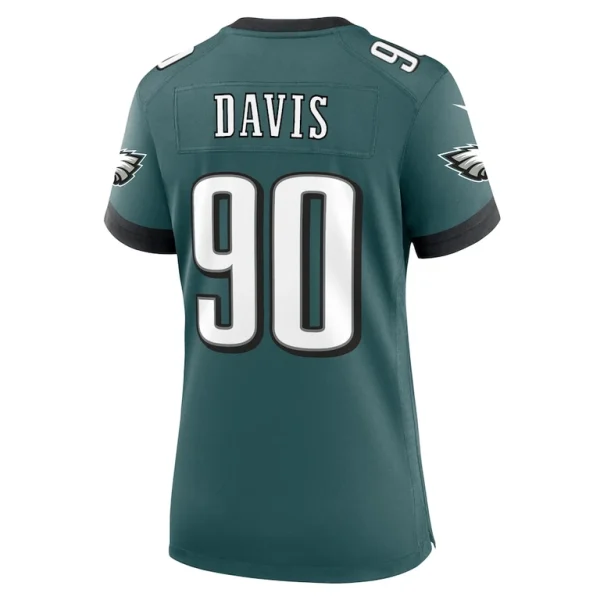 Jordan davis philadelphia eagles nike womens team game jersey Midnight green L