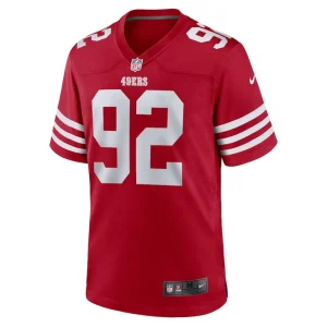 Jordan elliott san francisco 49ers nike team game jersey Scarlet S